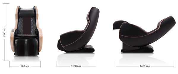 Massage chair GESS Bend Brown-black