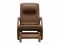 Massage rocking chair with pouffe EGO TWIST Plus EG2004 TCFP Chocolate (TONY8)