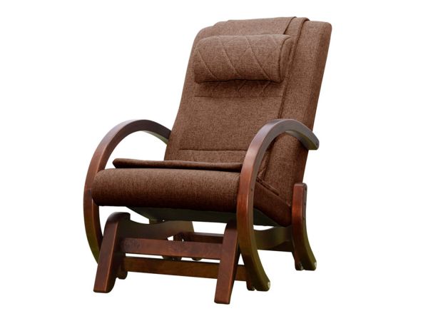 Massage rocking chair EGO TWIST EG2004 CHERRY Chocolate (TONY8) with pouffe